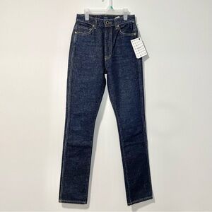 NEW Khaite The Daria High-Rise Straight Leg Slim Fit Jeans (size 26x32)
